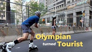 Showing an Olympian around NYC | Urban Skating (Rollerblading)