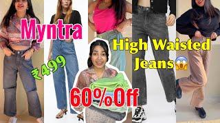 *HUGE* Myntra Jeans Haul || Myntra High Waisted Jeans/Trousers Haul | Incredible Isha12 |