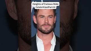 Heights of Male Celebrities 6 - Data Comparison#shorts #data #comparison #chrishemsworth #benaffleck