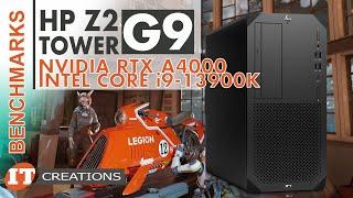 Benchmarks Intel Core i9-13900k and NVIDIA RTX A4000 - HP Z2 Tower G9 | IT Creations #gaming