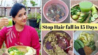 Powerful Hair Growth Oil,Hair Pack and Hair Drink To Regrowth Lost Hair ll Hair Growth Remedies ll