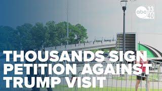 Thousands sign petition against President Trump's speech at UA