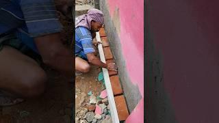 4inch brickwork  #shorts #shortsfeed #construction #brickwork #bricklaying #satisfying #skills