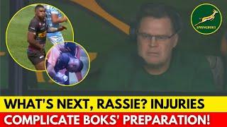 INJURIES STRIKE AGAIN: HOW WILL RASSIE RESHUFFLE THE SPRINGBOKS? | SPRINGBOKS NEWS