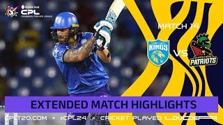 Extended Highlights | St Lucia Kings vs St Kitts & Nevis Patriots | CPL 2024