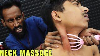 ASMR Neck Massage by Indian Barber | Satisfying Head Massage & Hair Cracking | Neck Cracking | ASMR