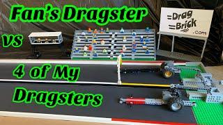 LEGO Drag Race Technic MOC Racing FAN’S DRAGSTER vs. MINE - Super Fast Vintage Hot Rod Builds