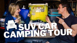 CAR CAMPING SET UP TOUR | REMOVABLE BED, STORAGE & ACCESSORIES | The Lovers Passport