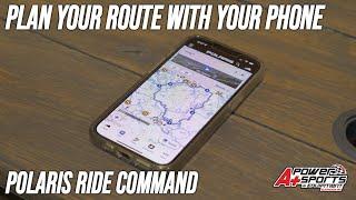 Plan and Upload a Route Map with the Ride Command App on your Phone