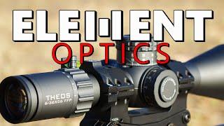 ELEMENT OPTICS,  THEOS 6-36x56 FFP rifle scope review