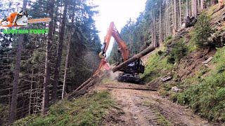 Aufarbeitung in extremen Steilhang