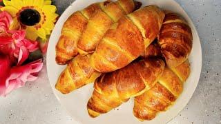 homemade croissant recipe; Easy and delicious.