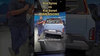 How does the all-new Kia Syros stack up against the Kia Sonet, when it comes to dimensions....