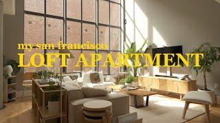 San Francisco Loft Apartment Tour | 20 foot windows, lots of plants, bright & cozy vibes