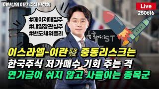 [야간주식반상회Live] 반도체 위클리 / 이스라엘-이란發 중동리스크는 / 한국주식 저가매수 기회 주는 격 / 연기금이 쉬지 않고 사들이는 종목군