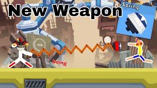 New weapon, the spring! | Supreme Duelist Stickman New Update