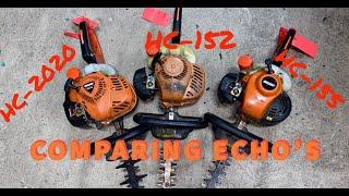 ECHO HEDGE TRIMMERS /COMPARING THE HC-152, HC-2020 AND HC-155 / WHICH IS BEST / COMMON PROBLEMS