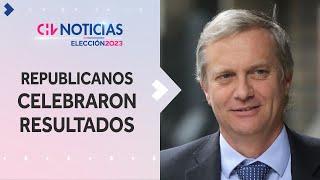 PRIMERA MAYORÍA: Partido Republicano celebró resultados en el país - CHV Noticias