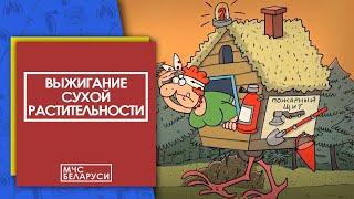 Выжигание сухой растительности (мультфильм от МЧС Беларуси)