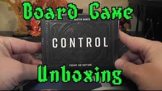 Unboxing -  Control from Keymaster Games