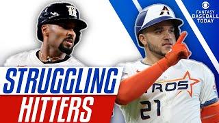 10 STRUGGLING HITTERS! Will They Bounce Back? | Fantasy Baseball Advice