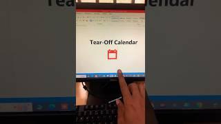  Tear-Off Calendar Shortcut Key #computer #shorts #msword