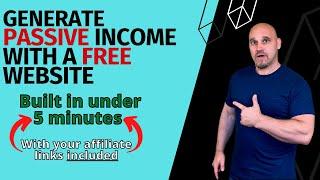 Generate passive income with a free affiliate website | Free Tracking Included