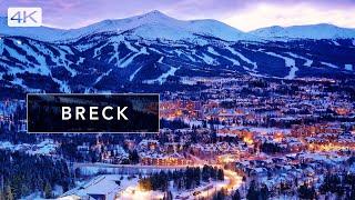 Breckenridge Colorado - A cinematic walk through the famous ski town, winter wonderland 4K