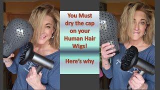 STOP!  Don't air dry your Human Hair Wig!  Why not?  WATCH THIS!