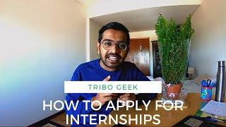 How to apply for Internships