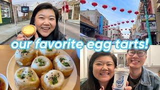 our favorite egg tarts in the bay , hanging out in chinatown  + my everyday matcha recipe! 