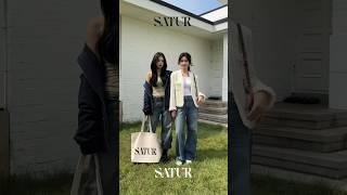 후기 만점 #세터 #레인데님 #데님팬츠 활용 일주일 코디!  당신의 취향은?! (인스타그램 @satur_official @you.oxx @bacajini)