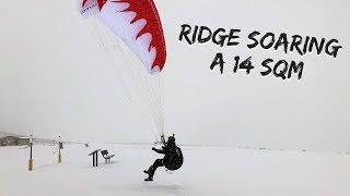 RIDGE SOARING A 14 SqM IN A SNOWSTORM!? 5XS DOMINATOR!!