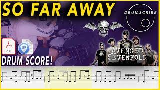 So Far Away - Avenged Sevenfold | DRUM SCORE Sheet Music Play-Along | DRUMSCRIBE