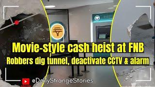 Movie-style cash heist: Robbers dig tunnel, deactivate CCTV & alarm, rob Germiston FNB Bank safes