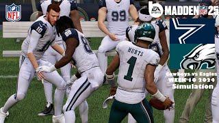 Madden 25 Dallas Cowboys vs Philadelphia Eagles Week 10 Sim 2024 Full 15 Minute Quarters Game Play