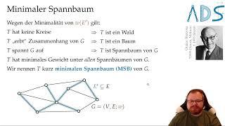 Minimale Spannbäume | Algorithmen und Datenstrukturen - Vorlesung 20