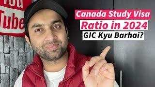 Canada Study Visa Ratio in 2024 For Pakistani & Indian Students ? | Reason of GIC Increased  |