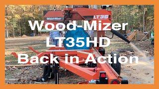 #40 Wood-Mizer LT35HD Back in Action (Milling a Red Oak)