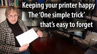 The simple procedure which helps keep your inkjet printer healthy. Neglect it at your peril...