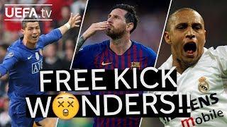 RONALDO, MESSI, ROBERTO CARLOS: #UCL FREE KICK STUNNERS!!