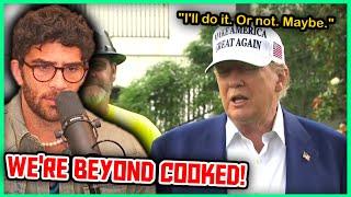Trump Keeps Flip-Flopping On US Entering War | Hasanabi Reacts