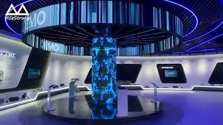 Milestrong Customized Flexible LED Immersive Display Screen for Showroom, Shopping Mall