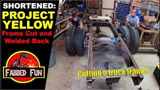 Project Yellow: Cutting the Frame, Shortening the Truck, Welding It Back Together - 1987 GMC 7000