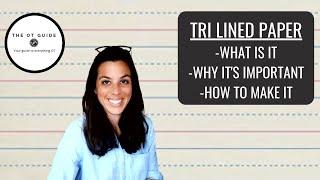 Tri-Lined Paper - What is it, Why it's important + How to make it