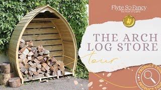 Arched Log Store - Stylish & Durable Garden Storage