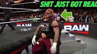 Mysterious Masked Man Attacked Rey Mysterio & Dragon Lee Out of the Crowd During Match vs New Day