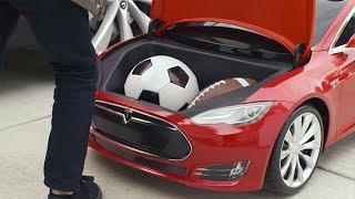 Tesla model S  A spacious car..!!  by  vibesElon