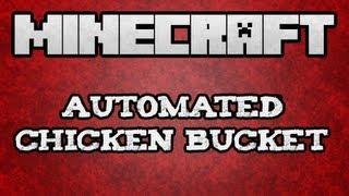  MINECRAFT TUTORIAL - Automated Chicken Bucket / Chicken Farm / Egg Farm (/w Kestalkayden)