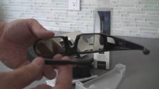 Unboxing Sony Active Shutter 3D Glasses for 3D LCD BRAVIA